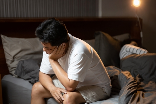 A man experiencing a hormonal imbalance
